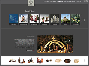 Referenz Koehler Kunsthandwerk Ansicht Website