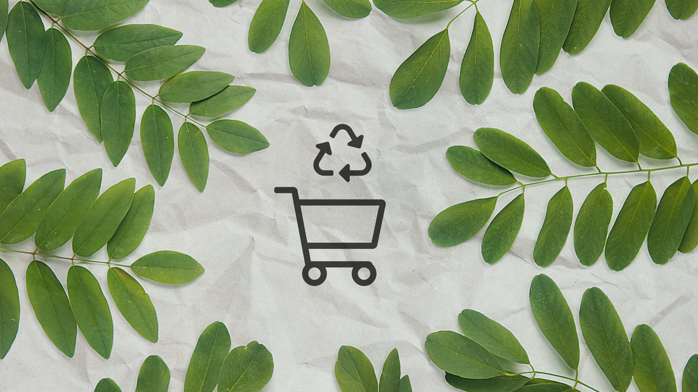 Nachhaltigkeit im E-Commerce Symbolgrafik