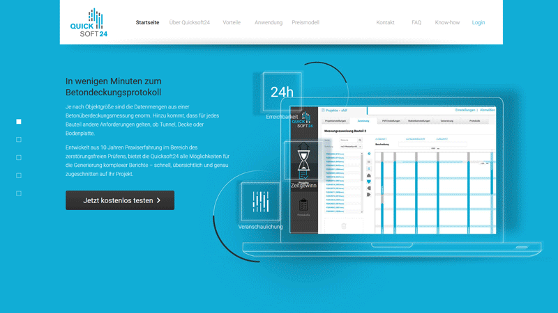 Quicksoft Referenz Website Animation Quicksoft Referenz Website Animation