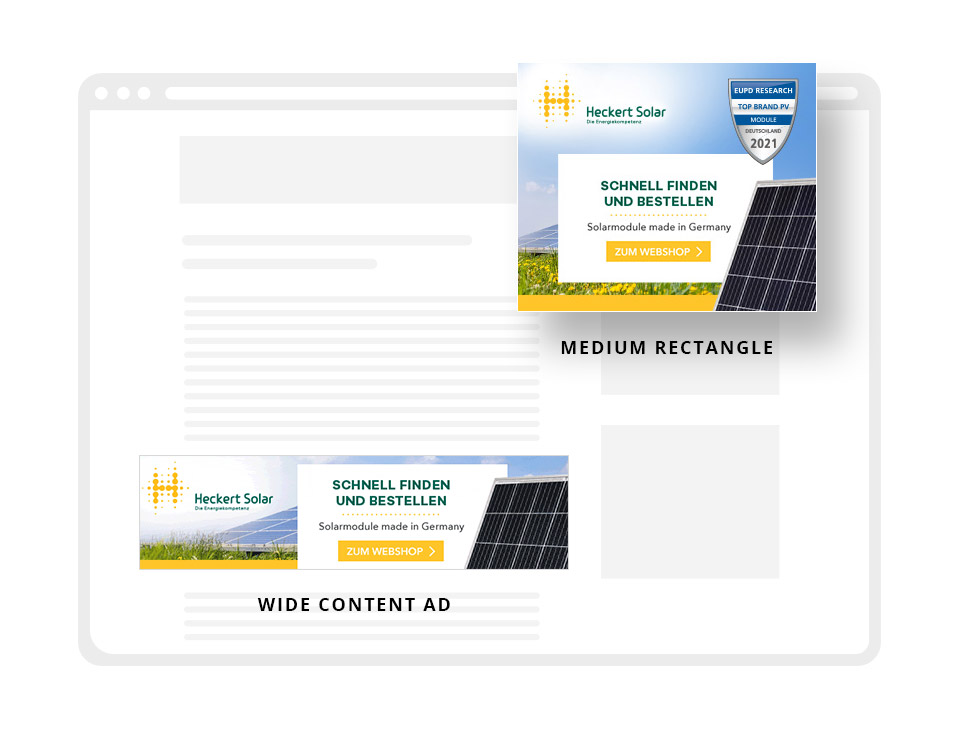 Referenz Heckert Solar Banner Ads