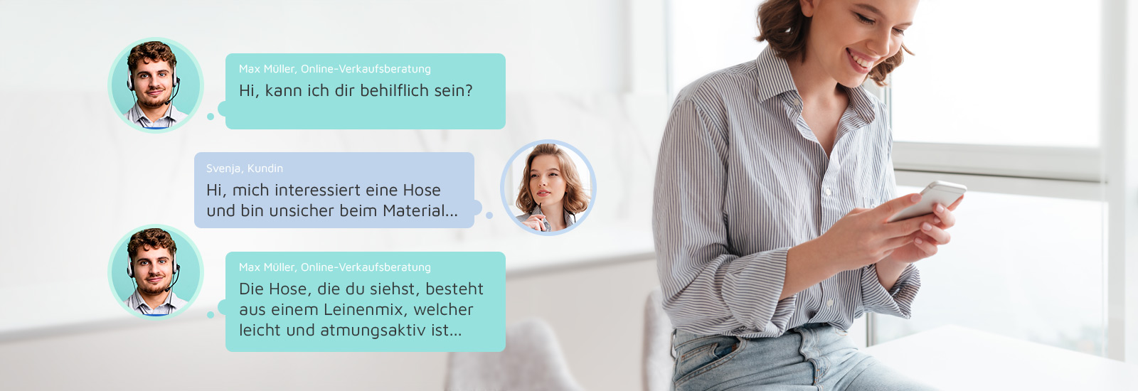 Kaufentscheidung unterstützen im Online-Shop durch Live-Chat und Kundenbetreuung