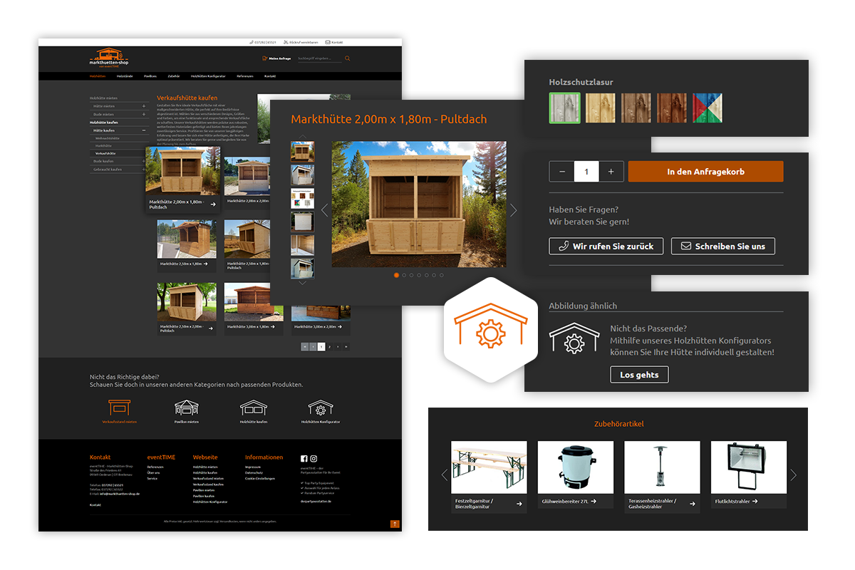eventtime-anfrage-cross-selling Onlineshop-Entwicklung und Cross-Selling von w3work für die Marke Markthütten-Shop von eventTIME