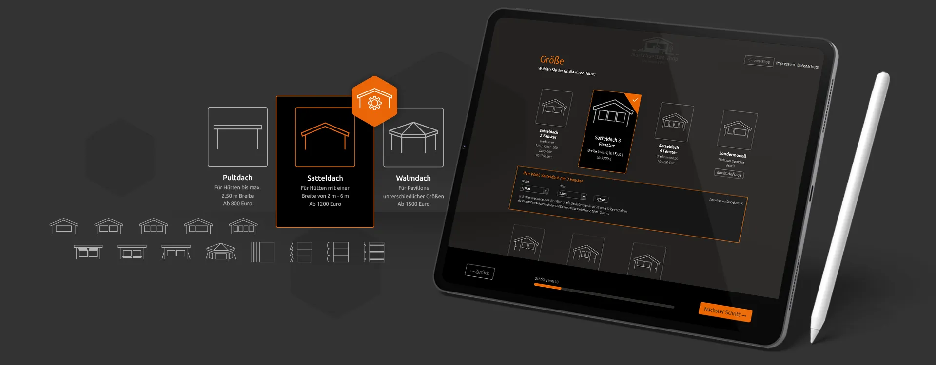 eventtime-huettenkonfigurator-4 Entwicklung eines Markthütten-Konfigurators für den Markthütten-Shop von eventTIME von w3work